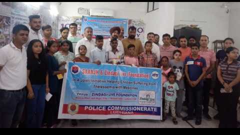 Punjab-Police-Sanjh-Kender-Thelesemic-Patients-Medicine-Ludhiana-Police-Commssionerate-