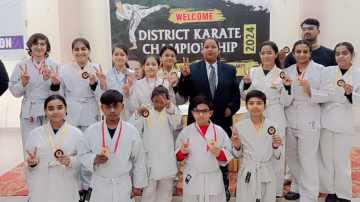 Green-Land-Sr-Sec-Public-School-Karate-Kas-excel-In-open-District-Tournament-By-Bagging-Gold-Silver-Bronze-Medals-