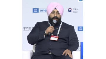 Punjab-Education-Minister-Harjot-Singh-Bains-Showcases-Transformative-Education-Model-Of-Punjab-At-Unesco-Forum-In-Korea