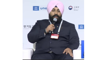 Punjab-Education-Minister-Harjot-Singh-Bains-Showcases-Transformative-Education-Model-Of-Punjab-At-Unesco-Forum-In-Korea