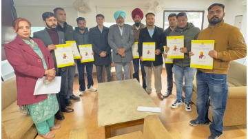 Finance-Minister-Harpal-Singh-Cheema-Hands-Over-Appointment-Letters-To-8-Newly-Recruited-Officials-Of-Excise-And-Taxation