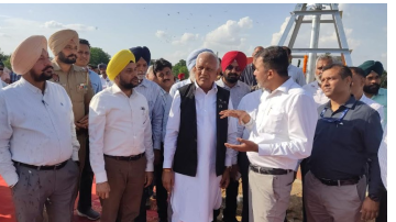 Cabinet-Minister-Barinder-Kumar-Goyal-Inaugurates-North-India-s-First-Central-Pivot-Irrigation-System-At-Pau