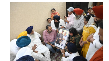 Sukhbir-S-Badal-Visits-Bereaved-Families-Of-The-Mathura-Boat-Tragedy