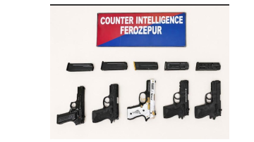 Weapon-Supplier-Held-With-5-Glock-Pistols-In-Ferozepur