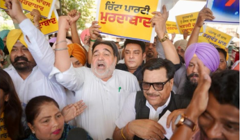 Aam-Aadmi-Party-Protests-In-Ludhiana-Against-Conspiracies-To-Defame-Chief-Minister-Bhagwant-Singh-Mann