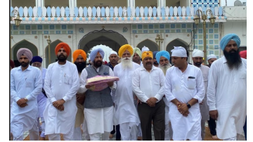 Punjab-Bjp-President-Kewal-Singh-Dhillon-Pays-Obeisance-At-Gurdwara-Gurusagar-Mastuana-Sahib